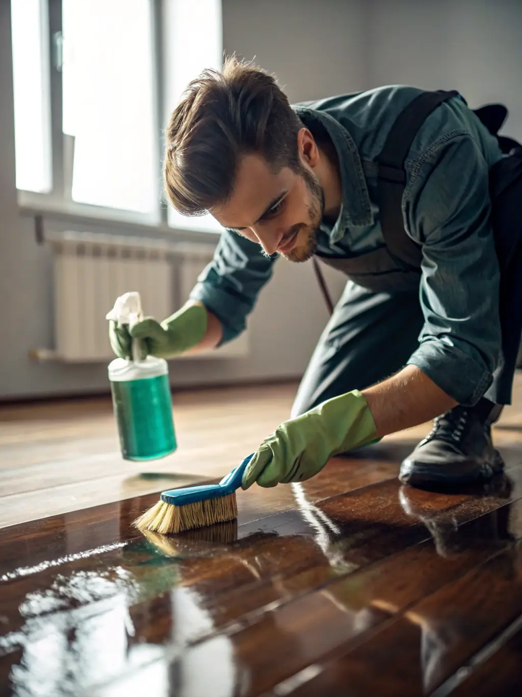 A technician in full protective gear carefully removing drug residue from a property, ensuring thorough and safe remediation.